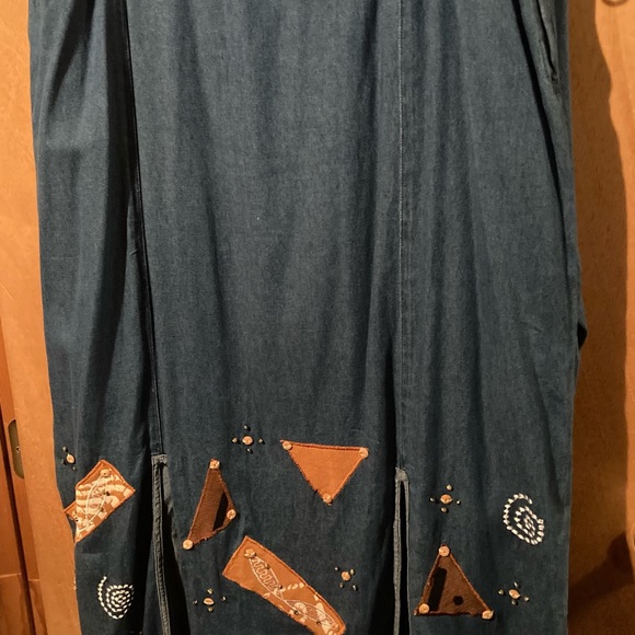 New Original Antthony Denim Tunic/Maxi Skirt Set - Picture 2 of 5
